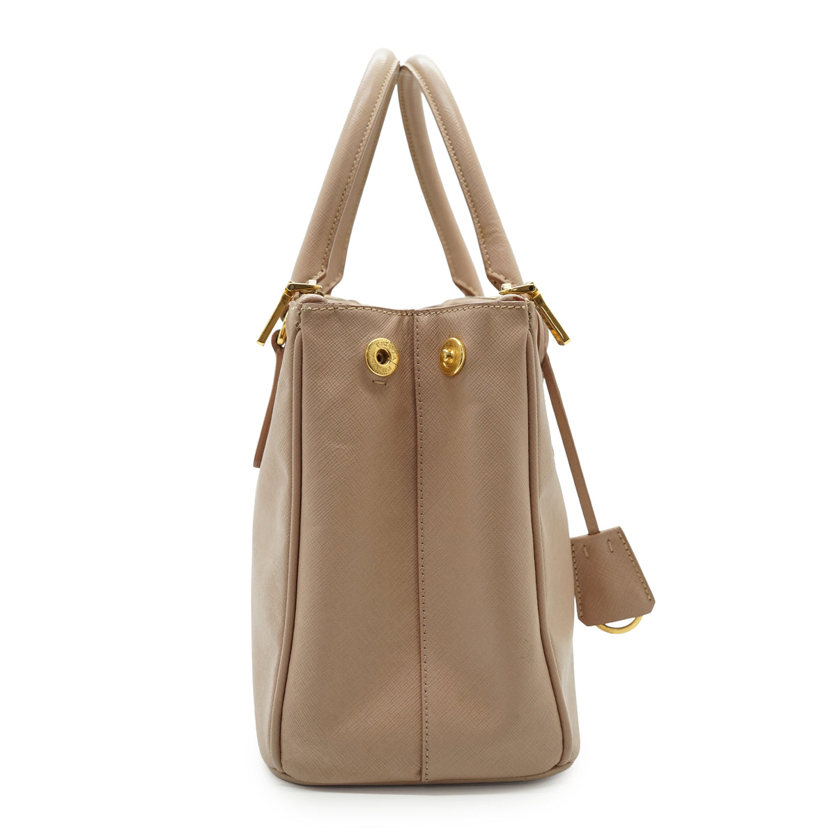 2way Saffiano Galleria Cammeo Double Zip Tote Medium