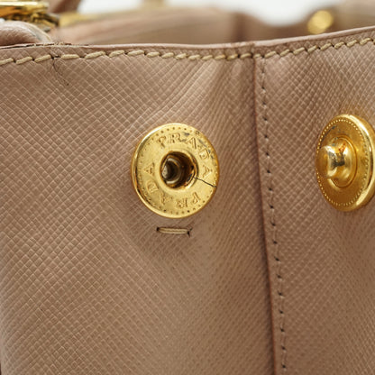 2way Saffiano Galleria Cammeo Double Zip Tote Medium