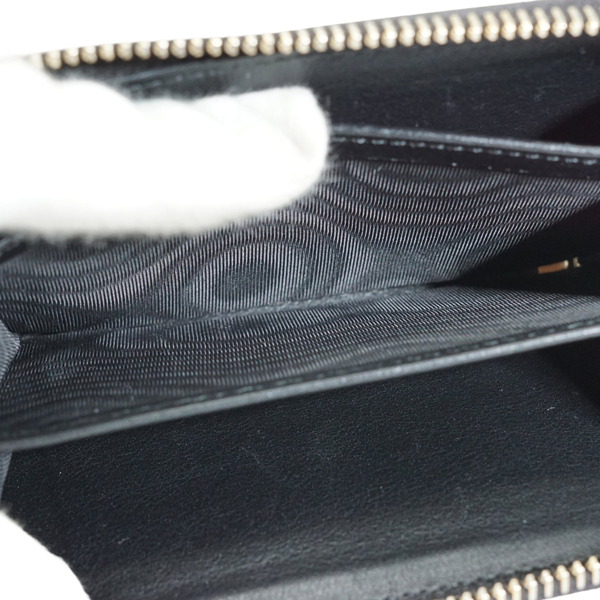 GG Microguccissima Round Zip Compact Wallet