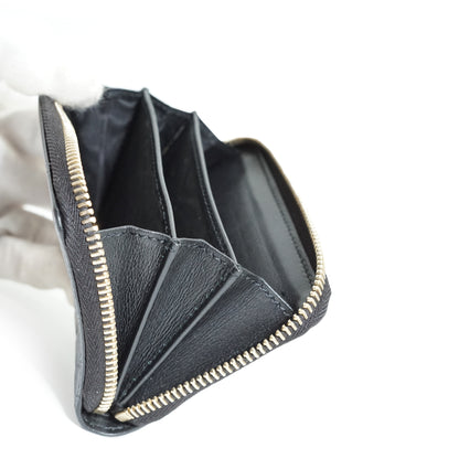 GG Microguccissima Round Zip Compact Wallet