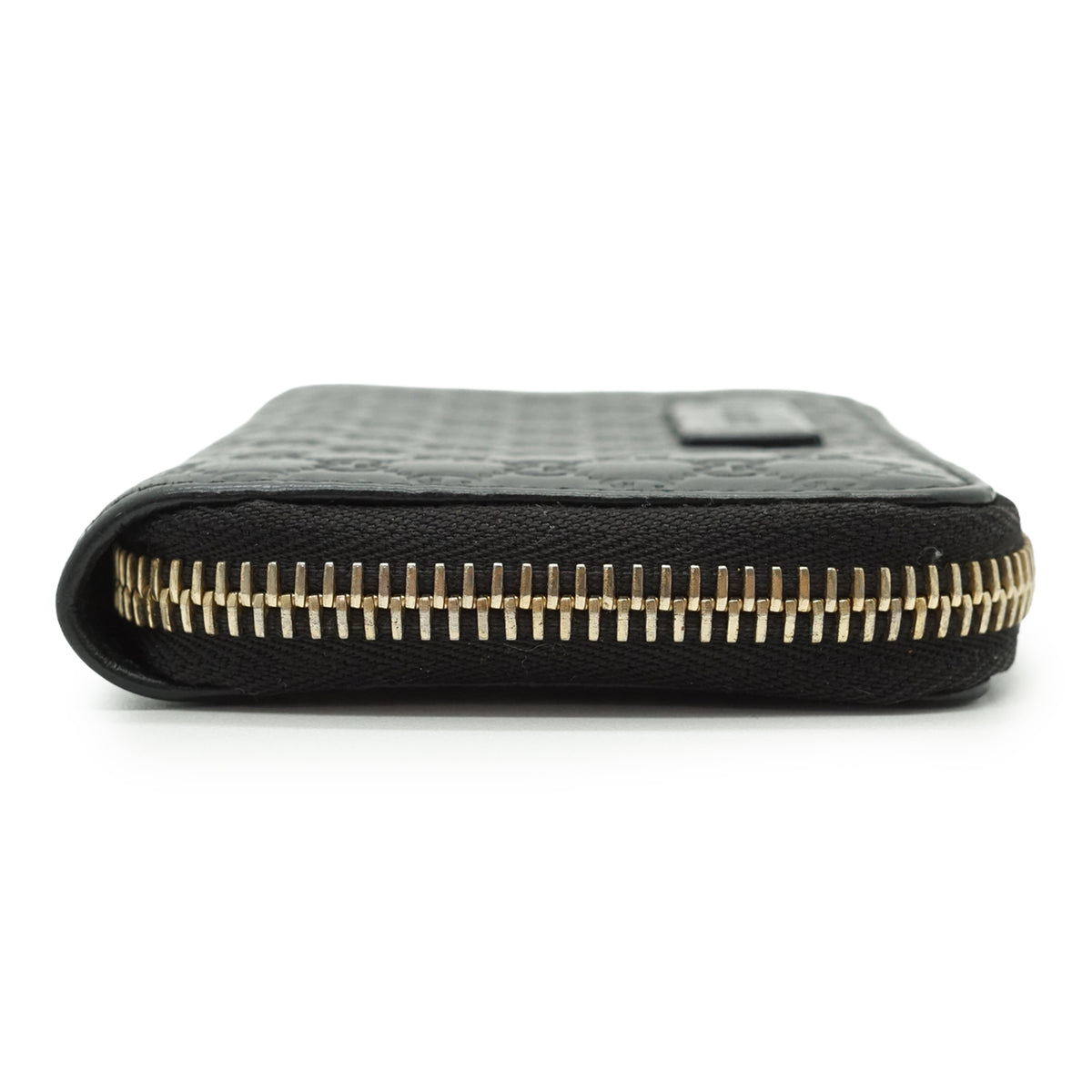 GG Microguccissima Round Zip Compact Wallet