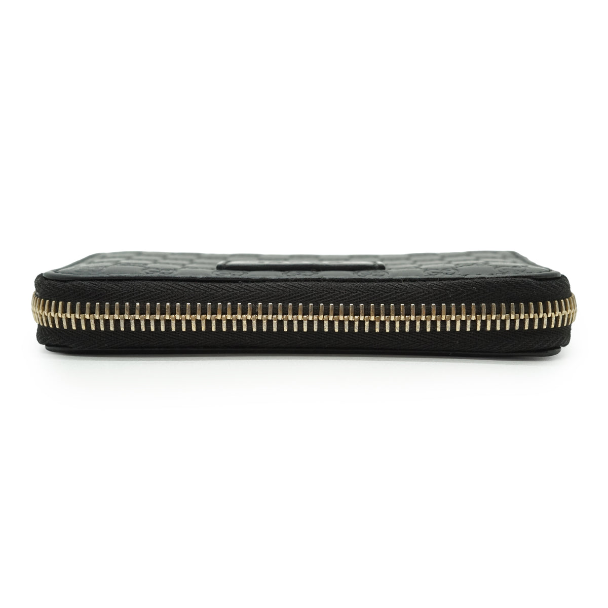 GG Microguccissima Round Zip Compact Wallet