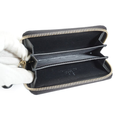 GG Microguccissima Round Zip Compact Wallet