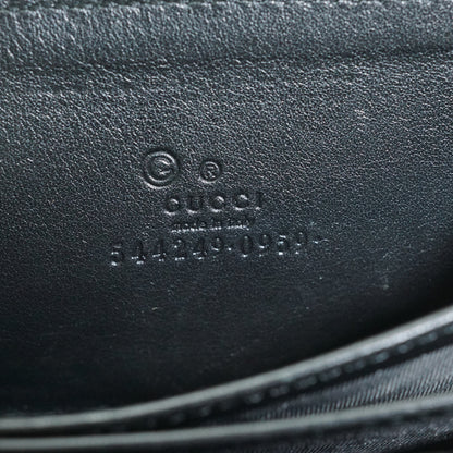GG Microguccissima Round Zip Compact Wallet