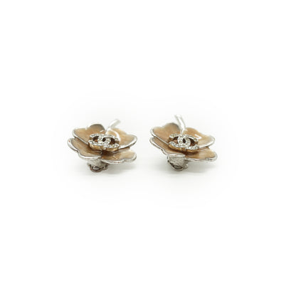 CC Rhinestone Four-Leaf Clover Earrings