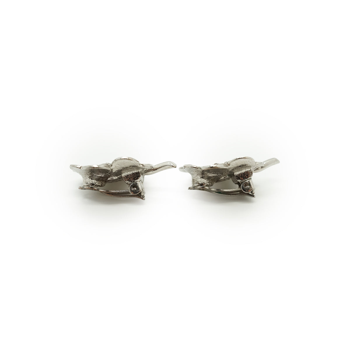 CC Rhinestone Four-Leaf Clover Earrings