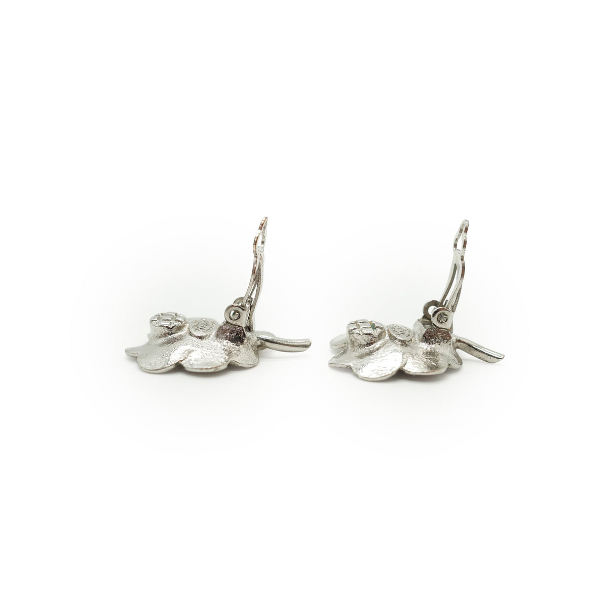 CC Rhinestone Four-Leaf Clover Earrings