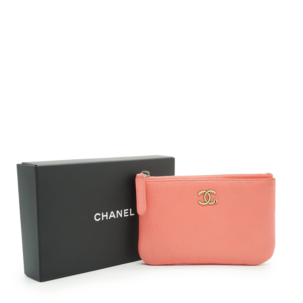 CC Four-Leaf Clover Mini Coral Makeup Pouch