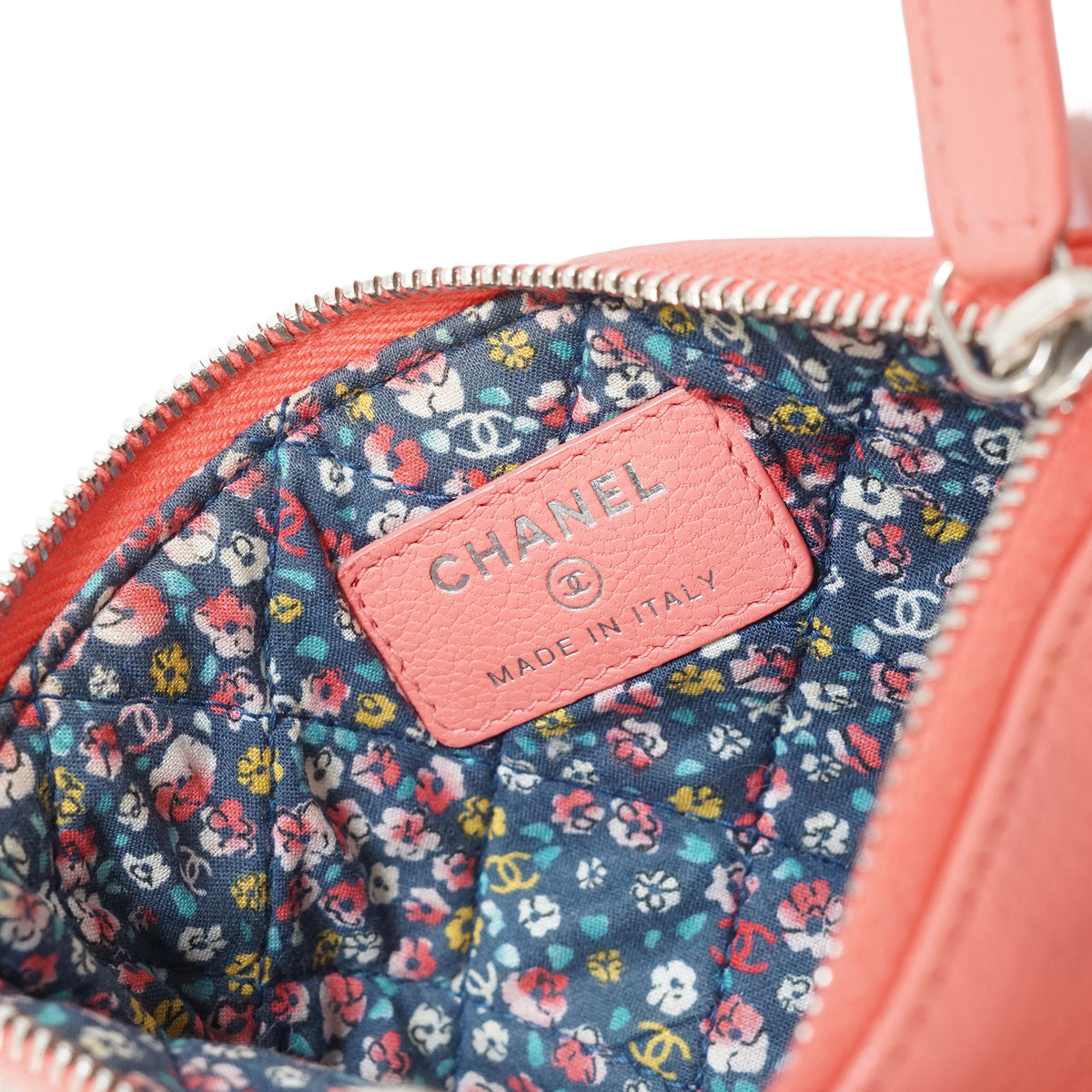 CC Four-Leaf Clover Mini Coral Makeup Pouch