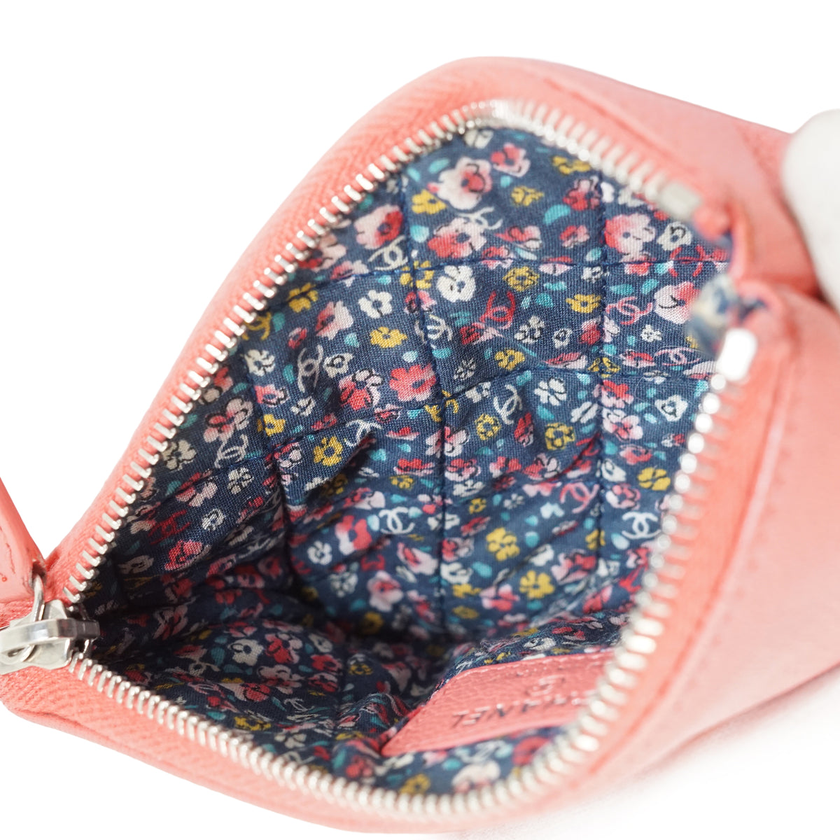 CC Four-Leaf Clover Mini Coral Makeup Pouch