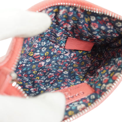 CC Four-Leaf Clover Mini Coral Makeup Pouch