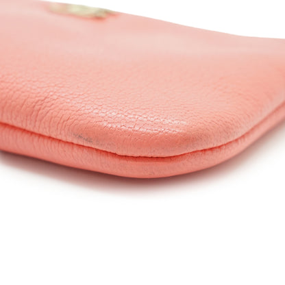 CC Four-Leaf Clover Mini Coral Makeup Pouch