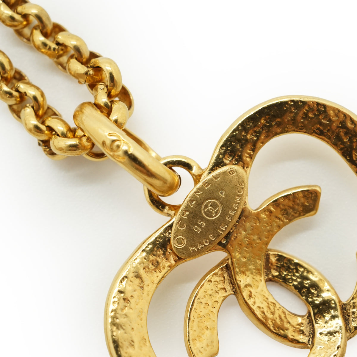 Vintage CC Heart Necklace