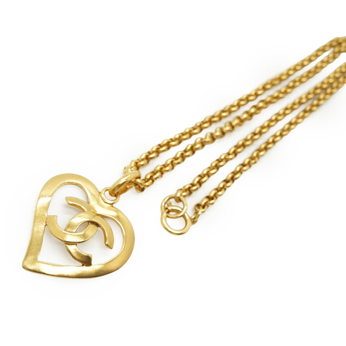Vintage CC Heart Necklace