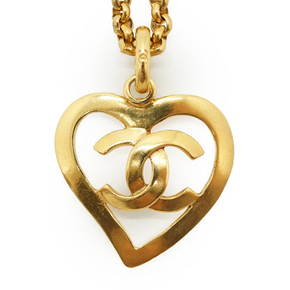 Vintage CC Heart Necklace