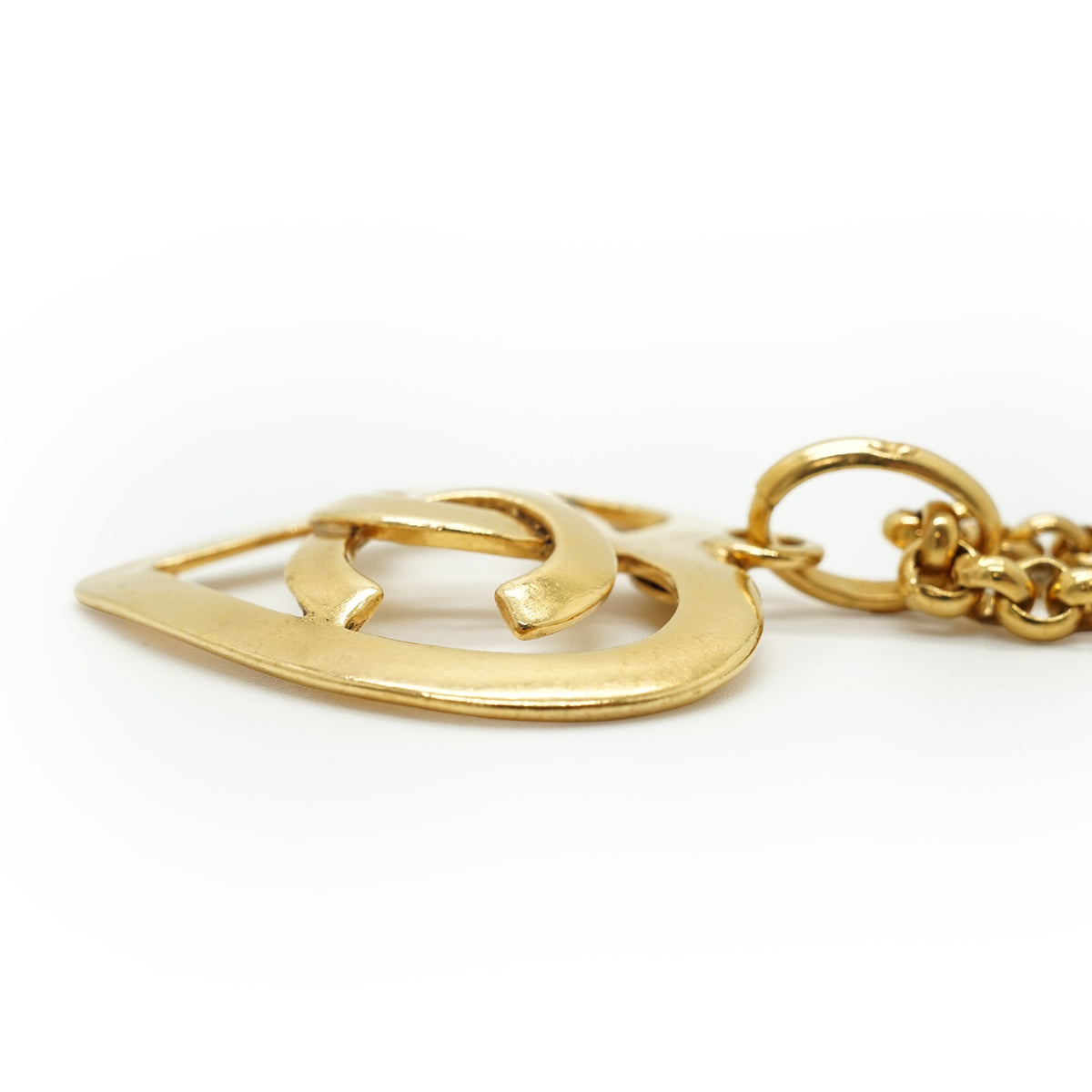 Vintage CC Heart Necklace