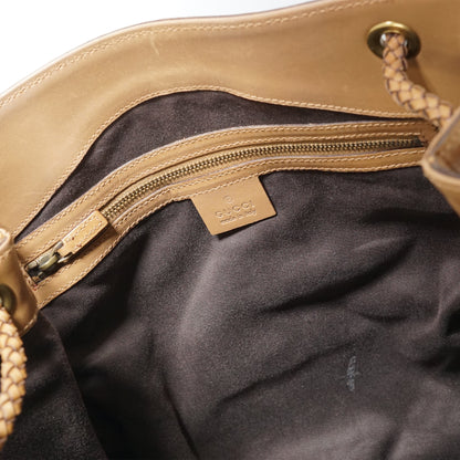 Vintage GG Canvas Woven Handles Tote