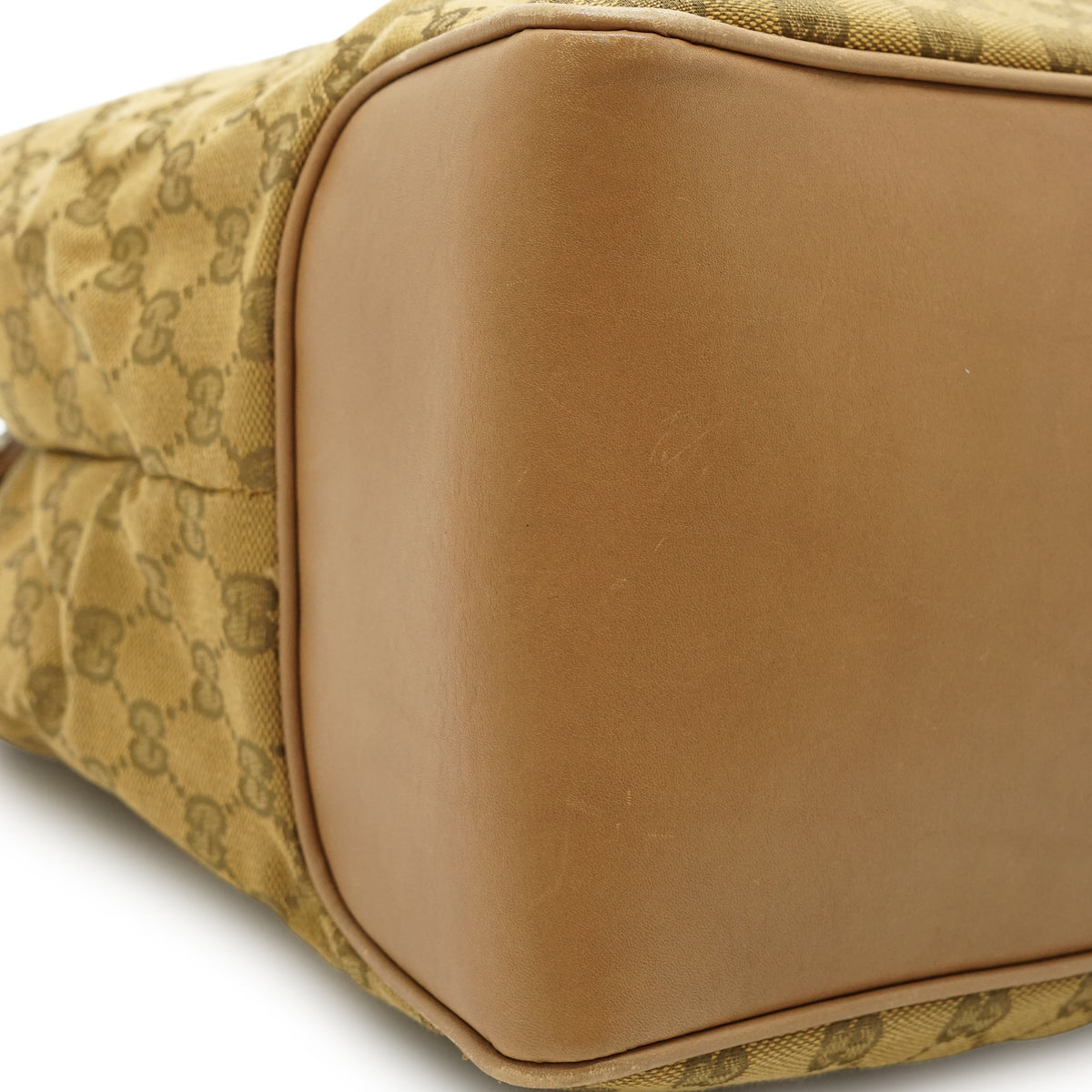 Vintage GG Canvas Woven Handles Tote