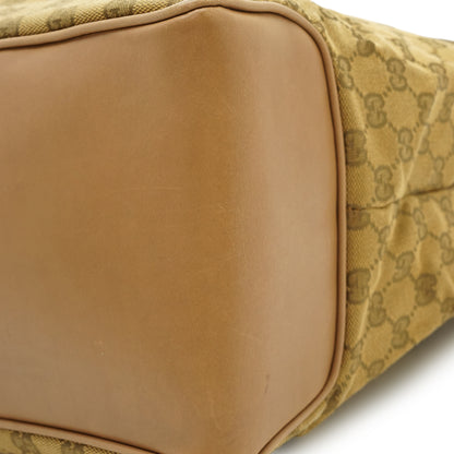 Vintage GG Canvas Woven Handles Tote