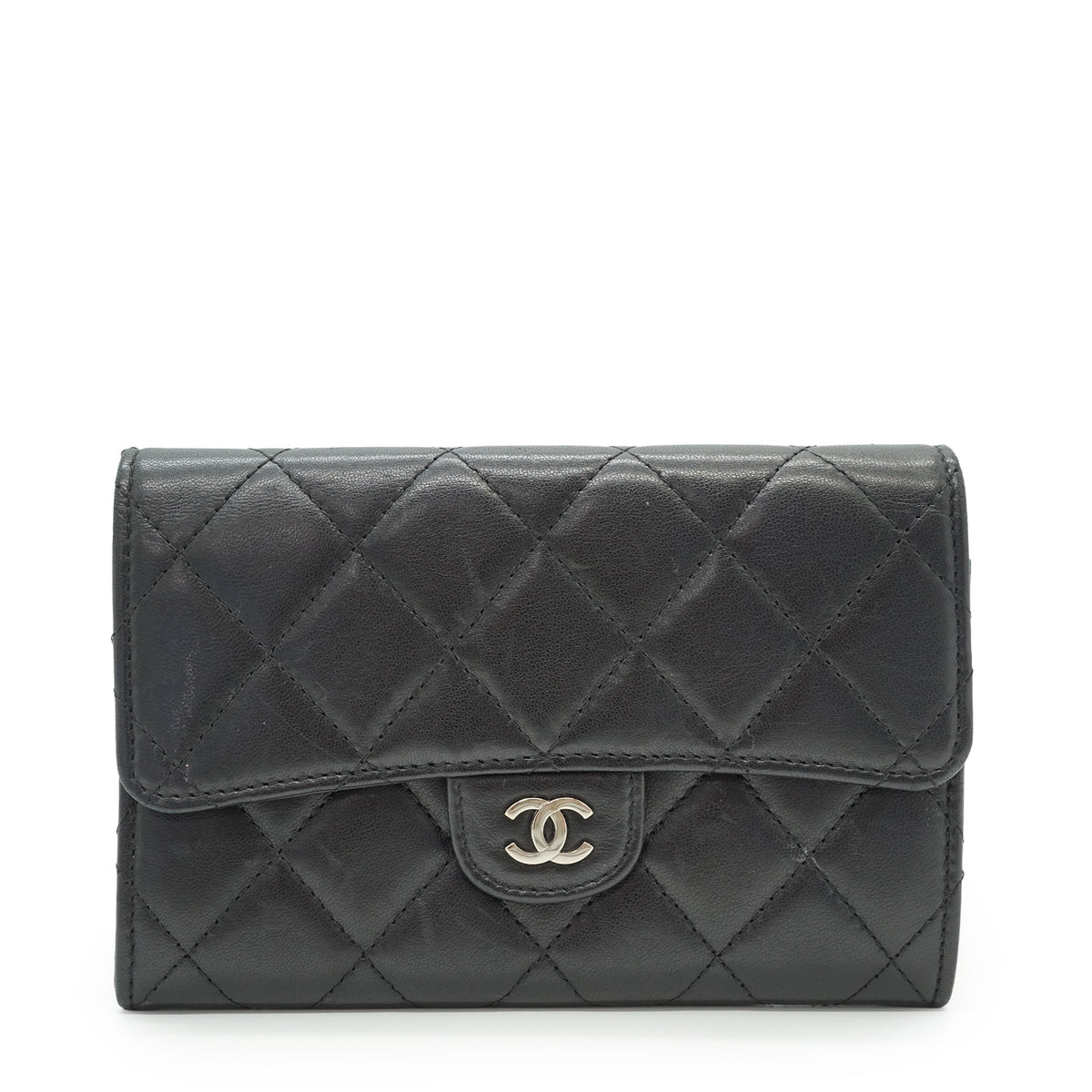 Lambskin Matelasse Classic Flap Wallet