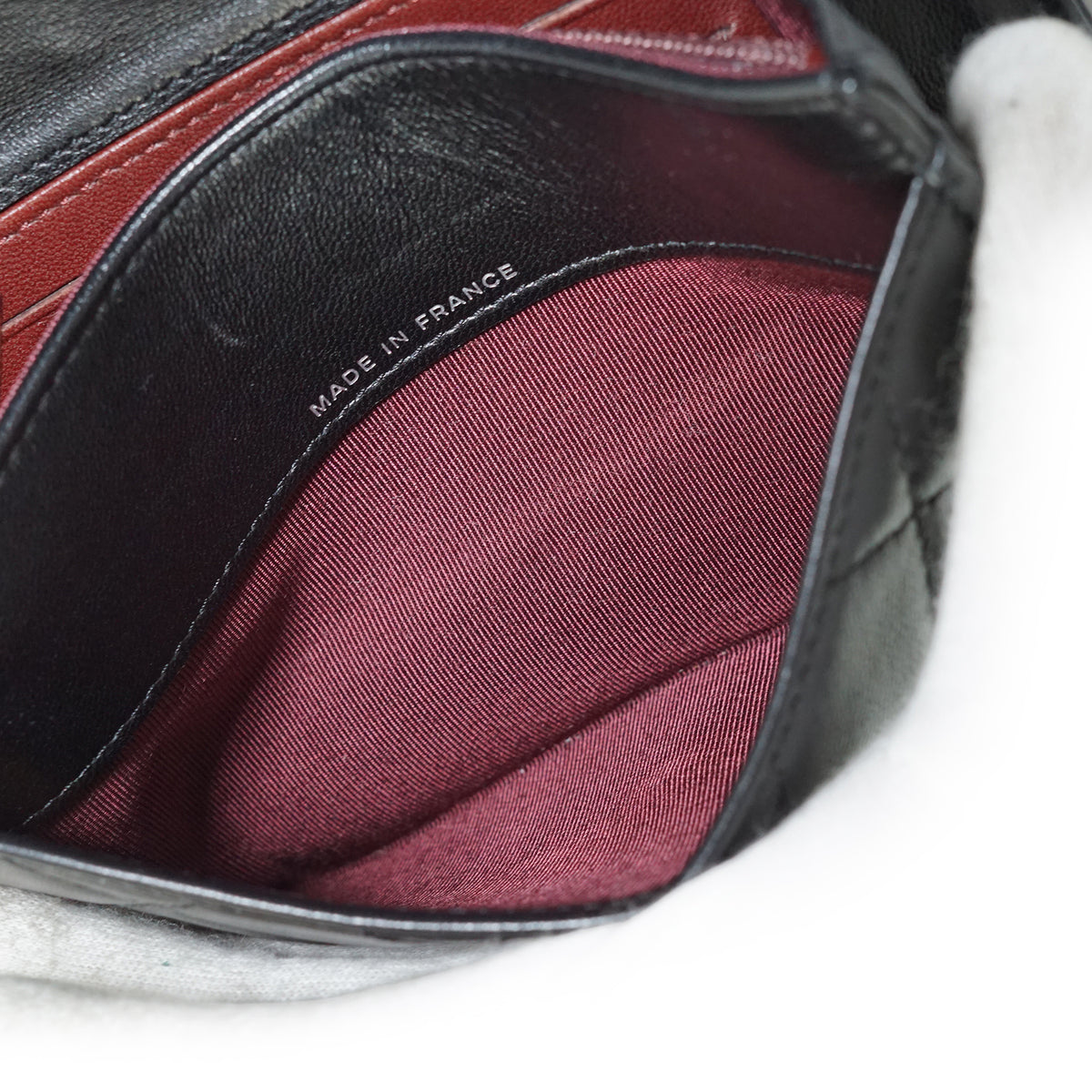 Lambskin Matelasse Classic Flap Wallet