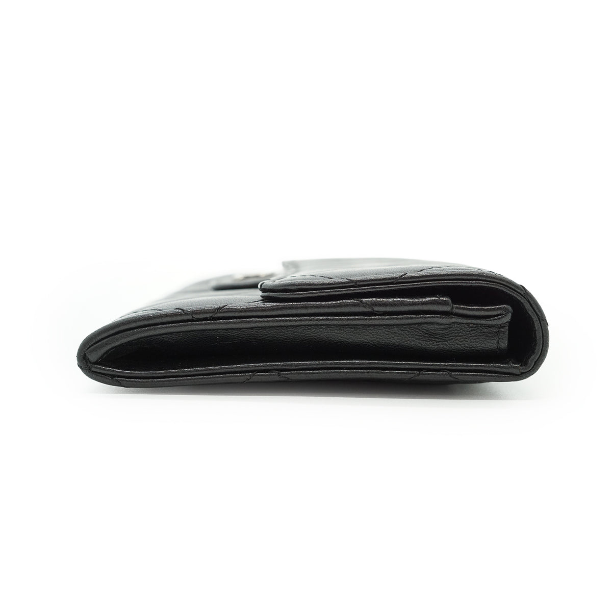 Lambskin Matelasse Classic Flap Wallet