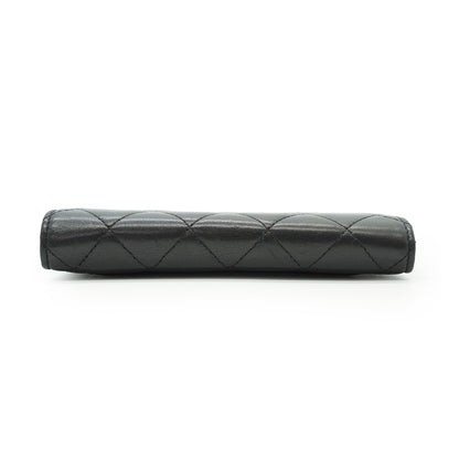 Lambskin Matelasse Classic Flap Wallet