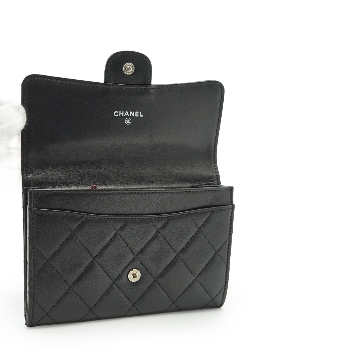 Lambskin Matelasse Classic Flap Wallet