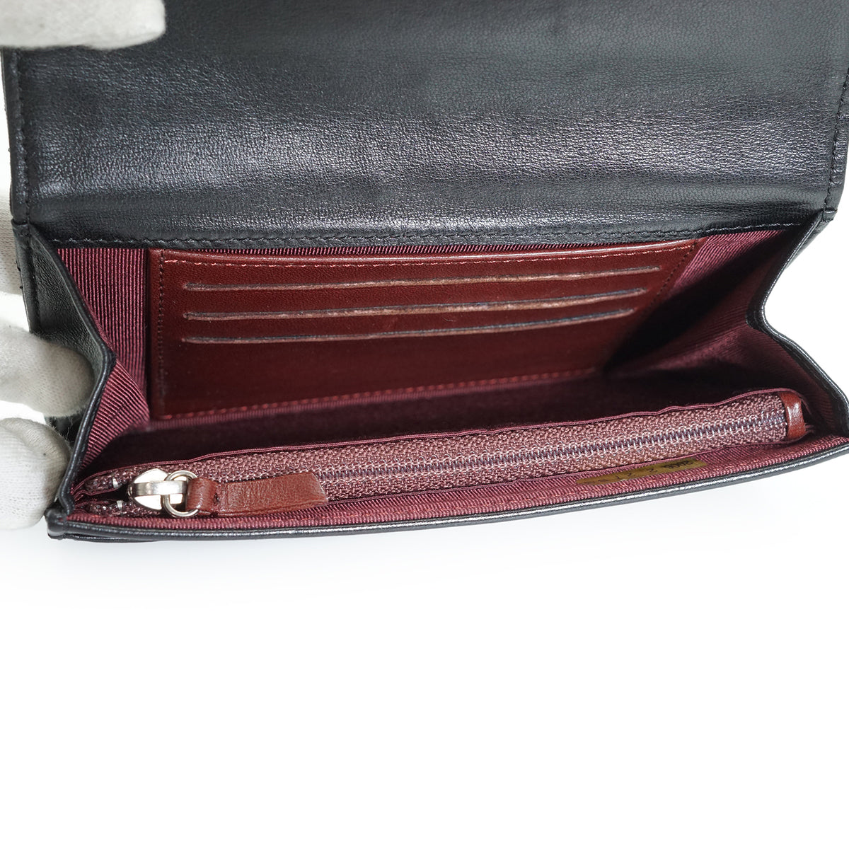 Lambskin Matelasse Classic Flap Wallet