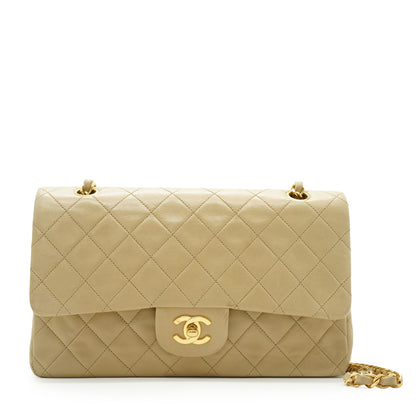 Double Flap Matelasse 25 Lambskin Chain Shoulder Bag