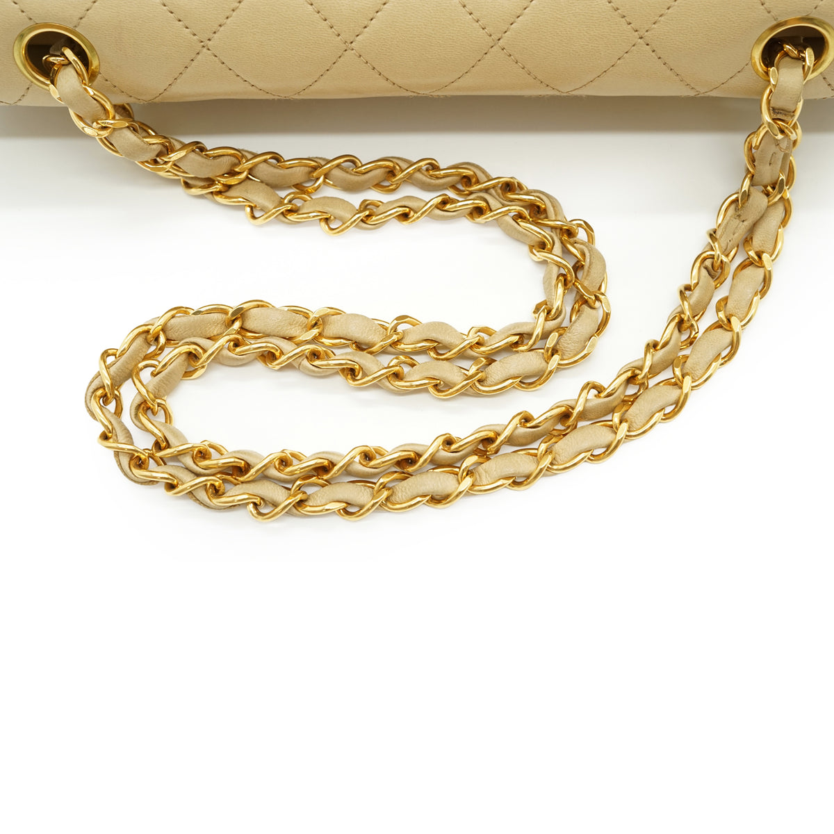 Double Flap Matelasse 25 Lambskin Chain Shoulder Bag