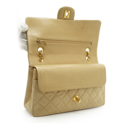 Double Flap Matelasse 25 Lambskin Chain Shoulder Bag