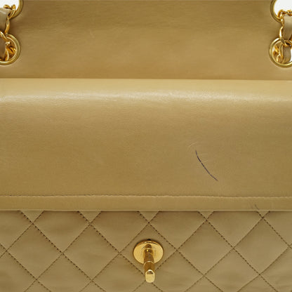 Double Flap Matelasse 25 Lambskin Chain Shoulder Bag