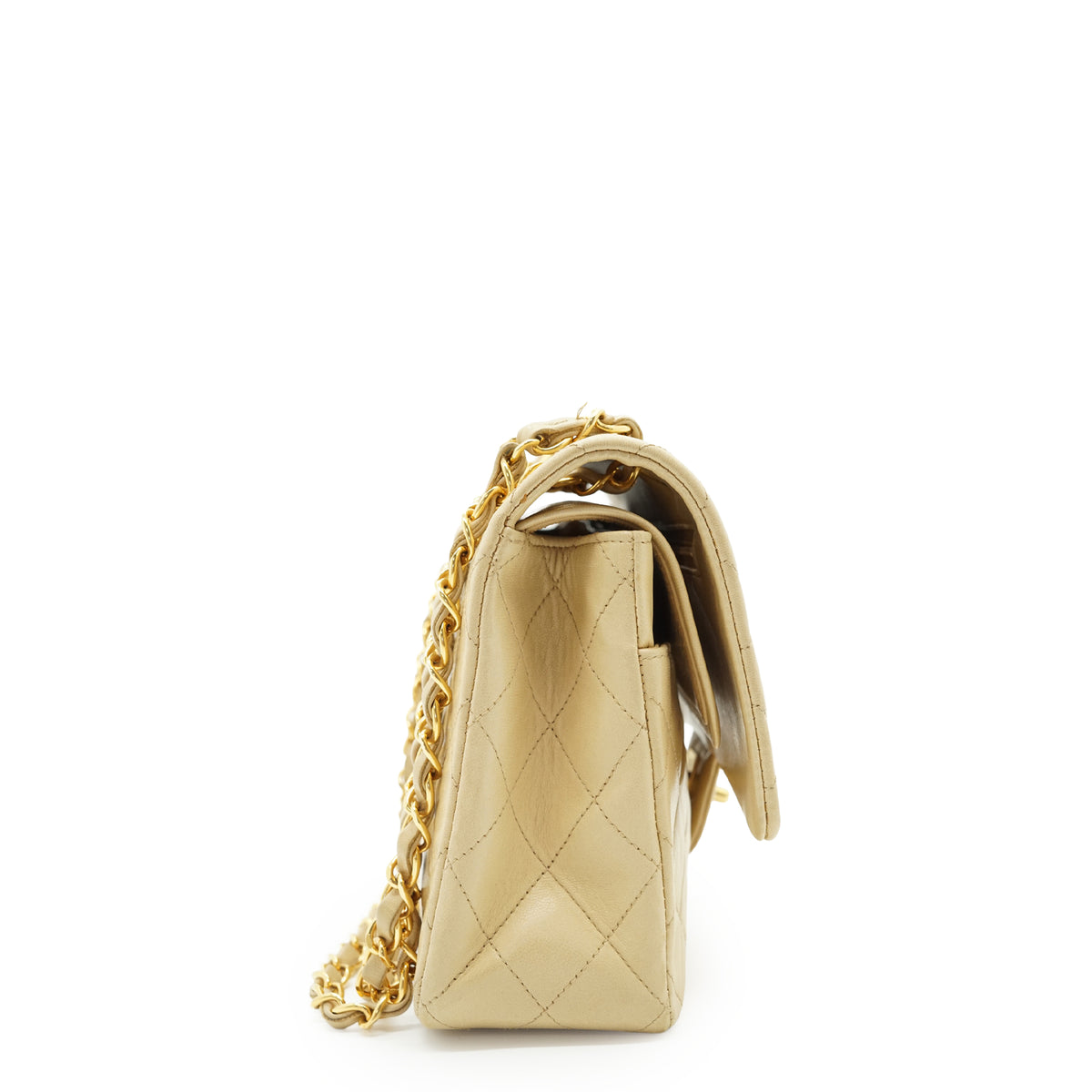 Double Flap Matelasse 25 Lambskin Chain Shoulder Bag