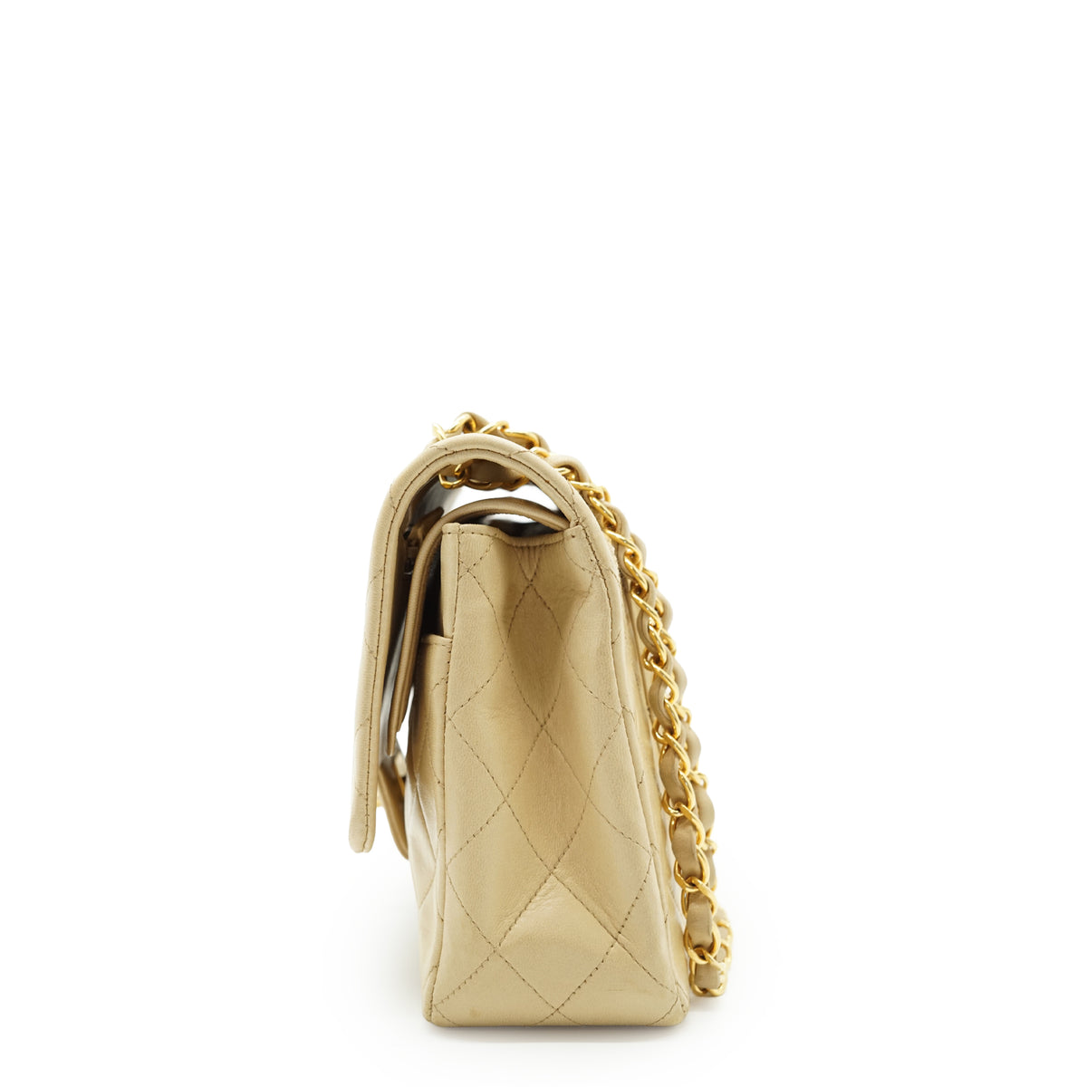 Double Flap Matelasse 25 Lambskin Chain Shoulder Bag