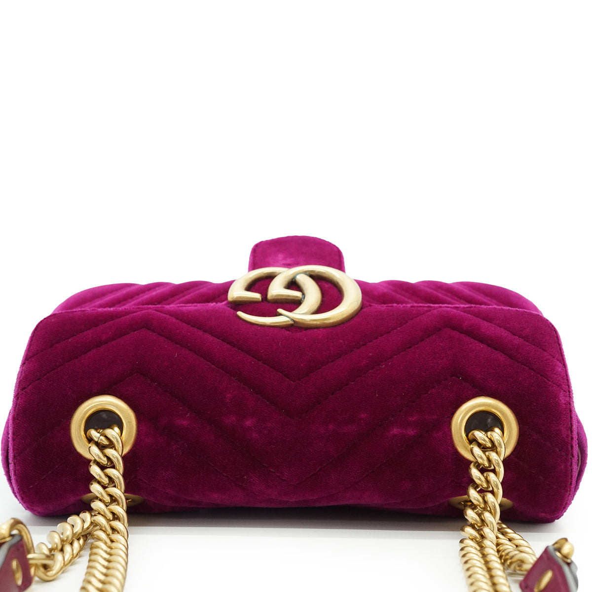 GG Marmont Velvet Mini Chain Shoulder Bag