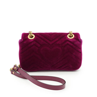 GG Marmont Velvet Mini Chain Shoulder Bag