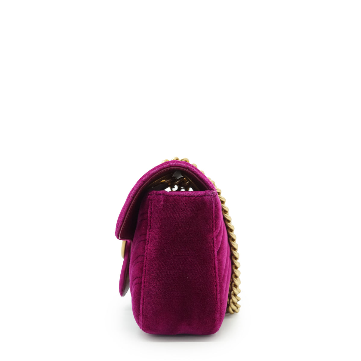 GG Marmont Velvet Mini Chain Shoulder Bag