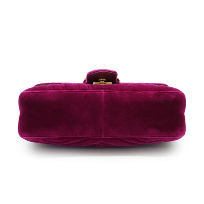 GG Marmont Velvet Mini Chain Shoulder Bag