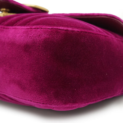 GG Marmont Velvet Mini Chain Shoulder Bag