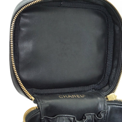 Caviar Skin Vertical Vanity Bag