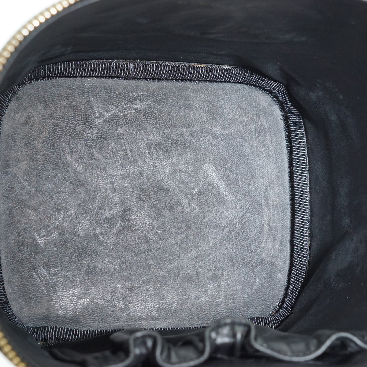 Caviar Skin Vertical Vanity Bag