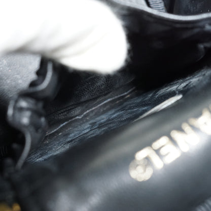 Caviar Skin Vertical Vanity Bag