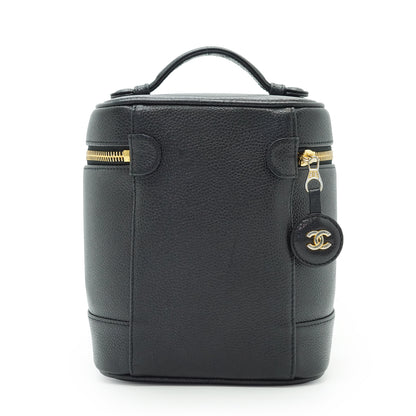 Caviar Skin Vertical Vanity Bag