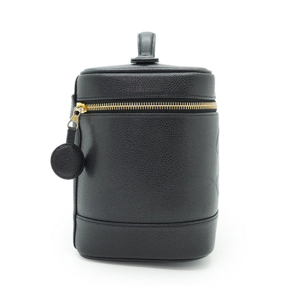 Caviar Skin Vertical Vanity Bag