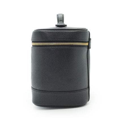 Caviar Skin Vertical Vanity Bag