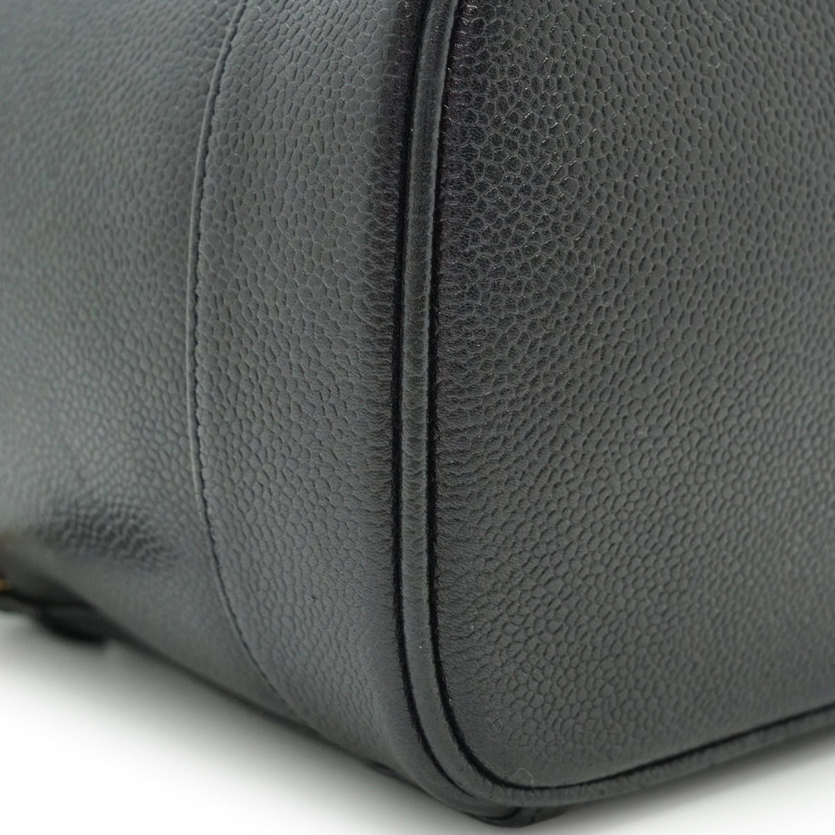 Caviar Skin Vertical Vanity Bag