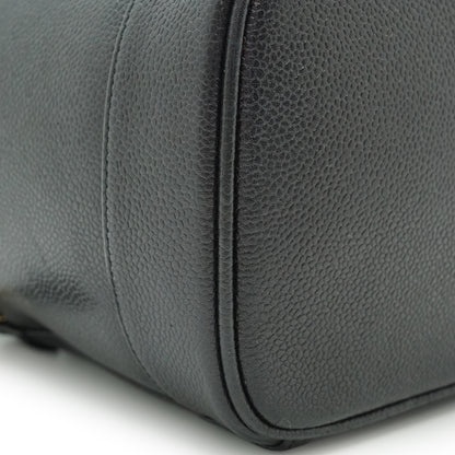 Caviar Skin Vertical Vanity Bag