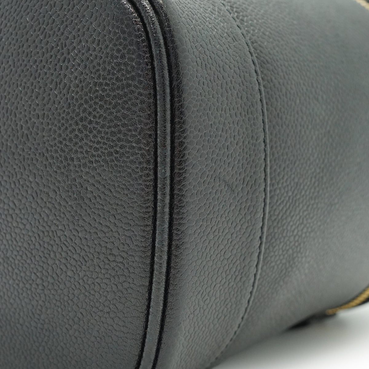 Caviar Skin Vertical Vanity Bag