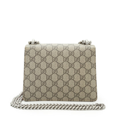 Dionysus GG Supreme Coated Canvas Suede Mini Chain Shoulder Bag